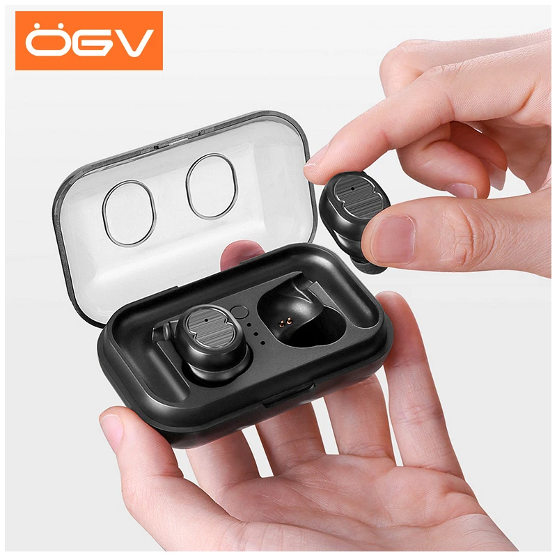 

OGV Bluetooth Touch Control Hifi Earphone with Mic TWS Wireless Earbuds Stereo Microphone for Phone xiaomi With Charger Box