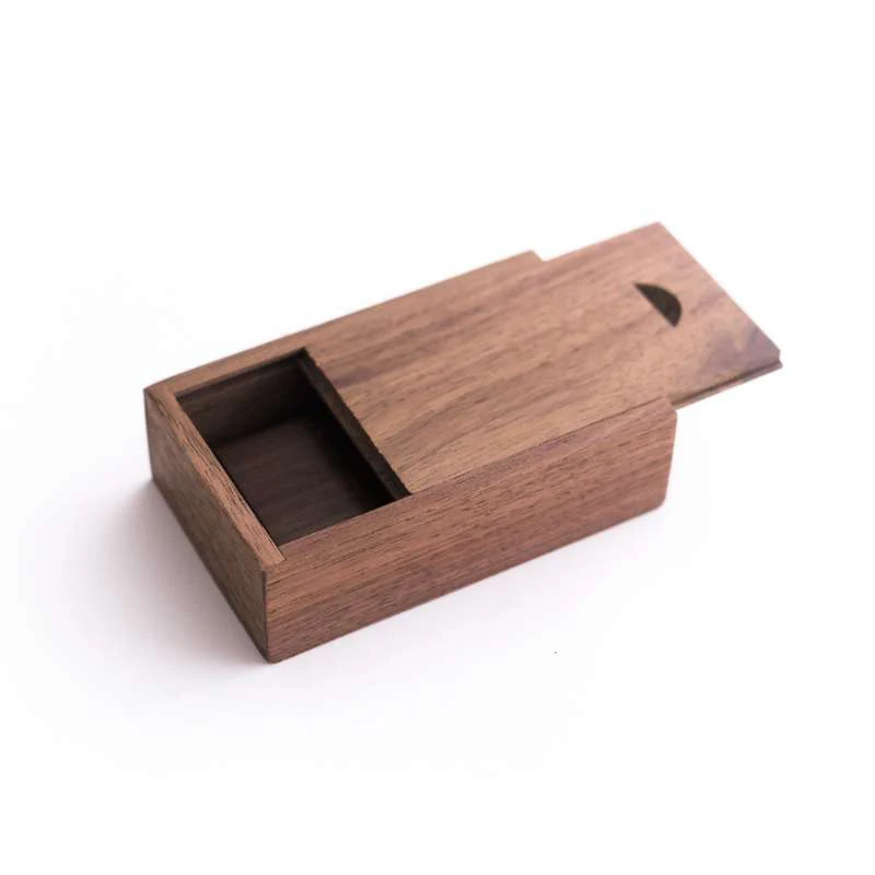 5 штук без логотипа бамбуковые упаковочные коробки из бамбука и дерева подарочная коробка из дерева прямоугольная Подарочная коробка размер 80x50x25 мм 3,15x1,97x0,99 дюймов - Цвет: Black wooden box