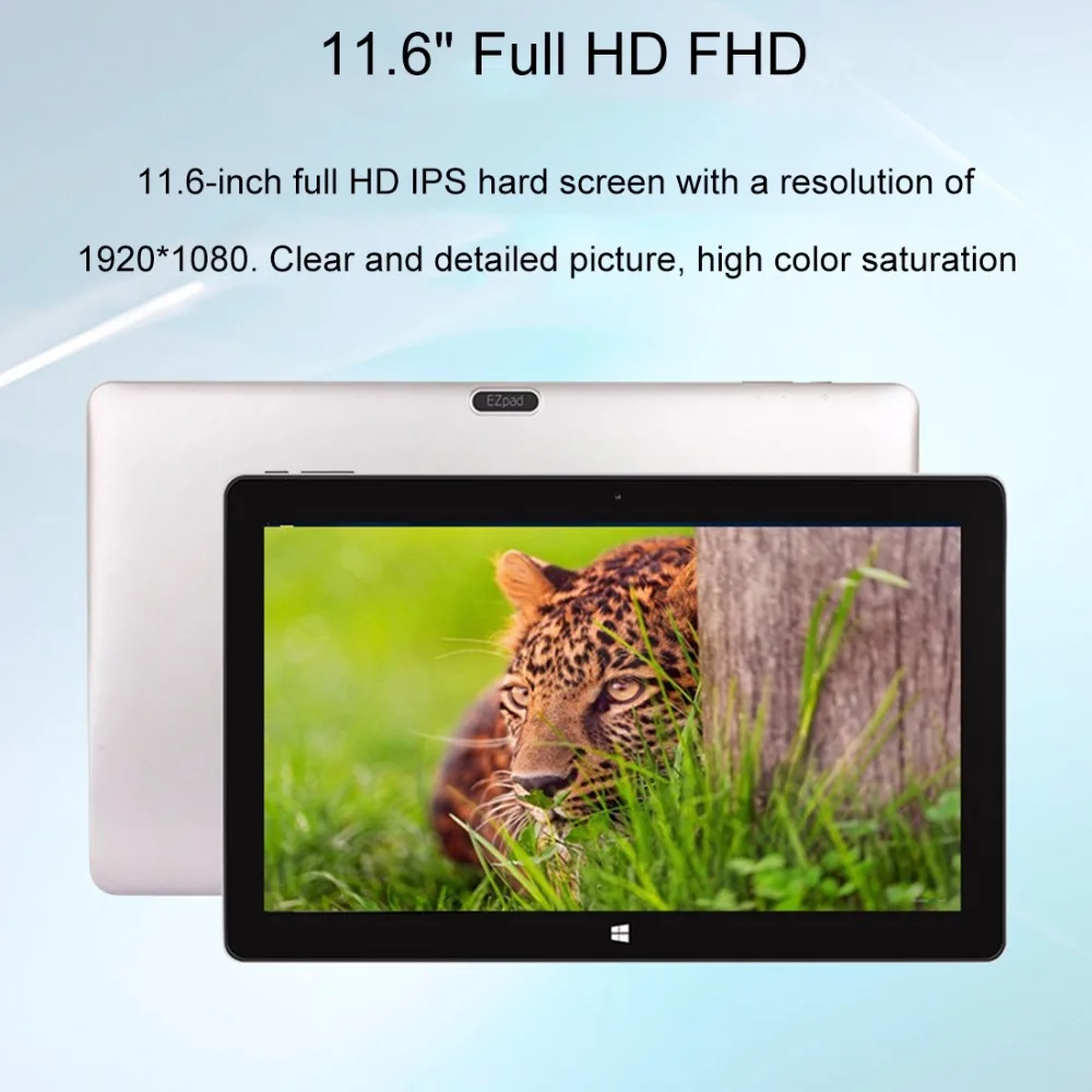 Ligação em Ponte Ezpad Tablet 11.6 Polegada gb Ram 64 Rom Windows 10 Intel Apollo Lago N3450 Quad Core 1920x1080 9000 Mah Hdmi 6 Pro pc 8 jumper ezpad