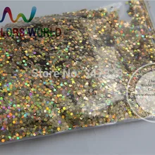 1,5 мм лазерный красный золотистого цвета глиттер порошок, голографический цветной блеск для дизайна ногтей или другого украшения