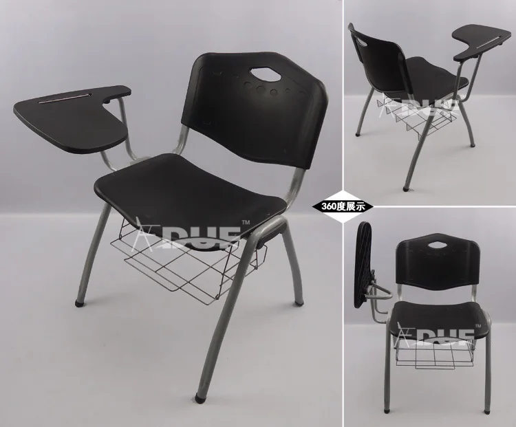 stacking tablet arm chair lecture chair with writing tablet metal
