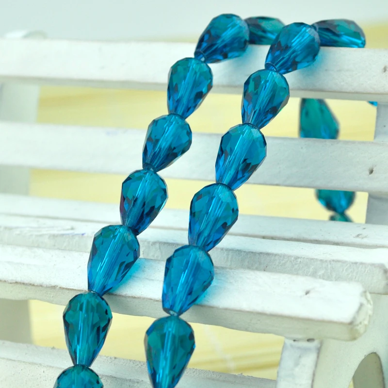 295pcs/lot Crystal Water Tear Drop Beads Crystal Faceted Beads 8x11mm