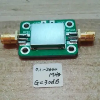 

dykb LNA 0.1--2000MHz 30dB Broadband RF amplifier for FM HF VHF / UHF Ham Radio Short wave, FM radio, remote control receiver