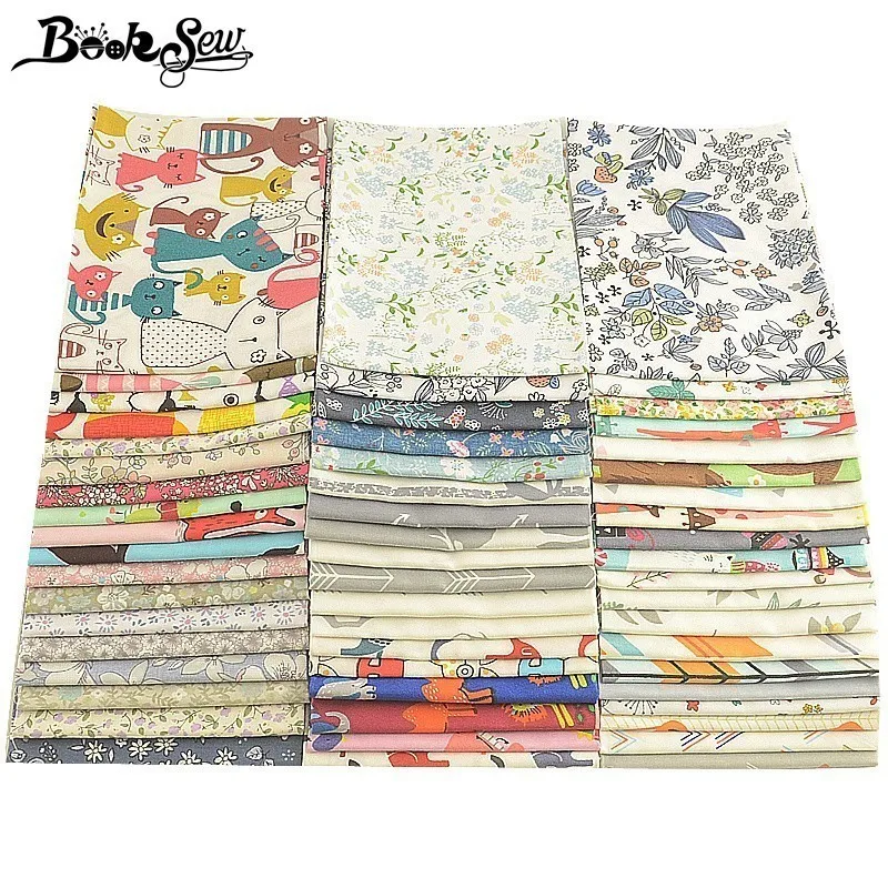 Booksew 100% хлопчатобумажная ткань измеритель X 10 0 фототкань мультяшное животное
