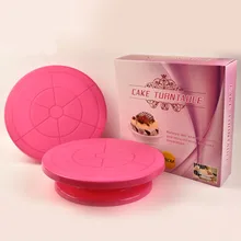 1 шт. пластиковая красная вращающаяся подставка для украшения торта Антискользящая круглая подставка для торта роторный стол для торта