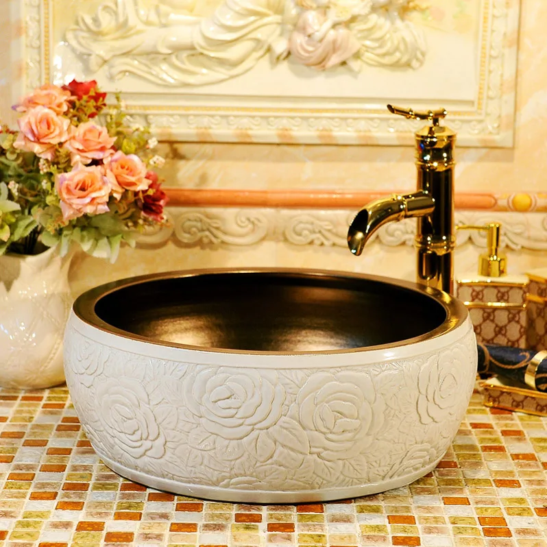 

Fashion gorgeous art basin wash mdash . white flower
