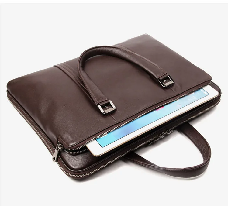 Мужская деловая сумка-мессенджер 15 ''для ноутбука, планшета, кожаная сумка через плечо, мужские сумки через плечо, натуральная кожаная сумка