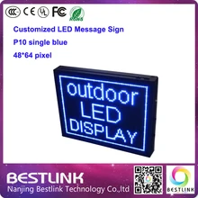 p10 indoor led advertising billboard 48*64 pixel indoor moving sign programmable led taxi top led open sign led car message sign