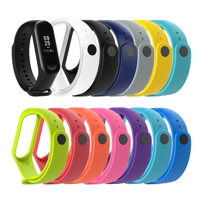 Ремешок силиконовый для смарт-браслета Xiaomi Band 3 | Наручные часы