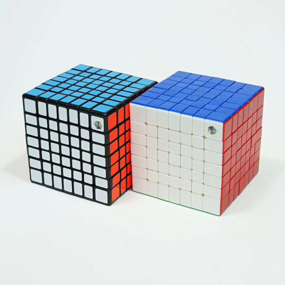 Yuxin Huanglong 7x7 куб черный/Stickerless Скорость Cube головоломка твист Весна Cubo Magico обучения Образование игрушки, Прямая поставка