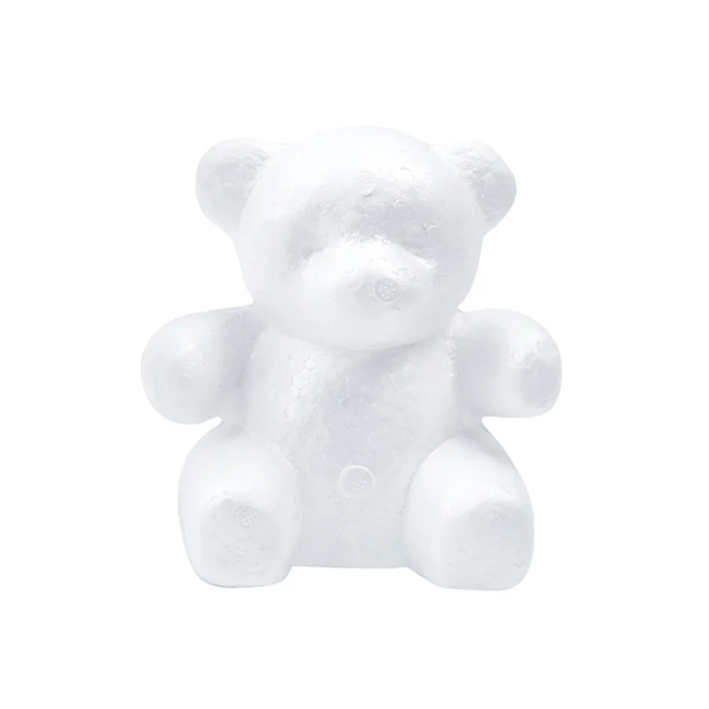 1 шт. моделирование пены медведь пенополистирол пенопласт белые авторские шары для DIY украшения рождественской вечеринки Подарки