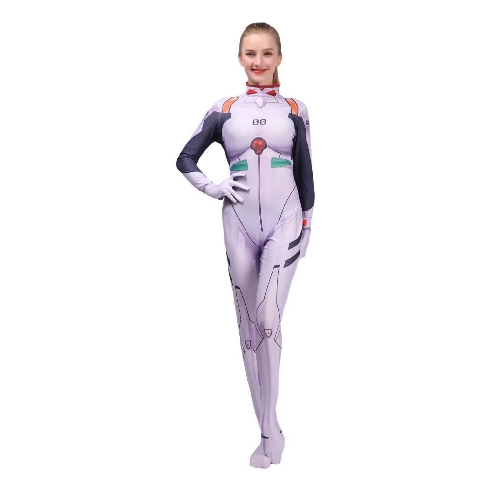 

FOGIMOYA Genesis Evangelion Ayanami Rei Asuka Langley Soryu Cosplay Costume Women Girls EVA Lycra Zentai Bodysuit Suit Jumpsuit