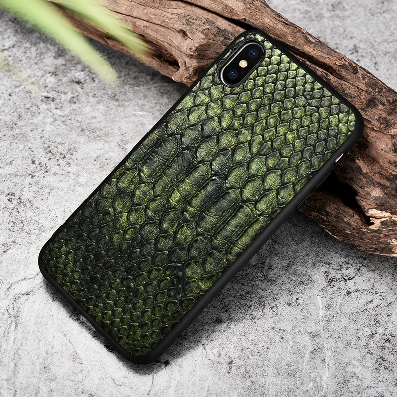 Чехол XOOMZ для iPhone XS Max чехол из искусственной кожи под змеиную кожу питона тонкая