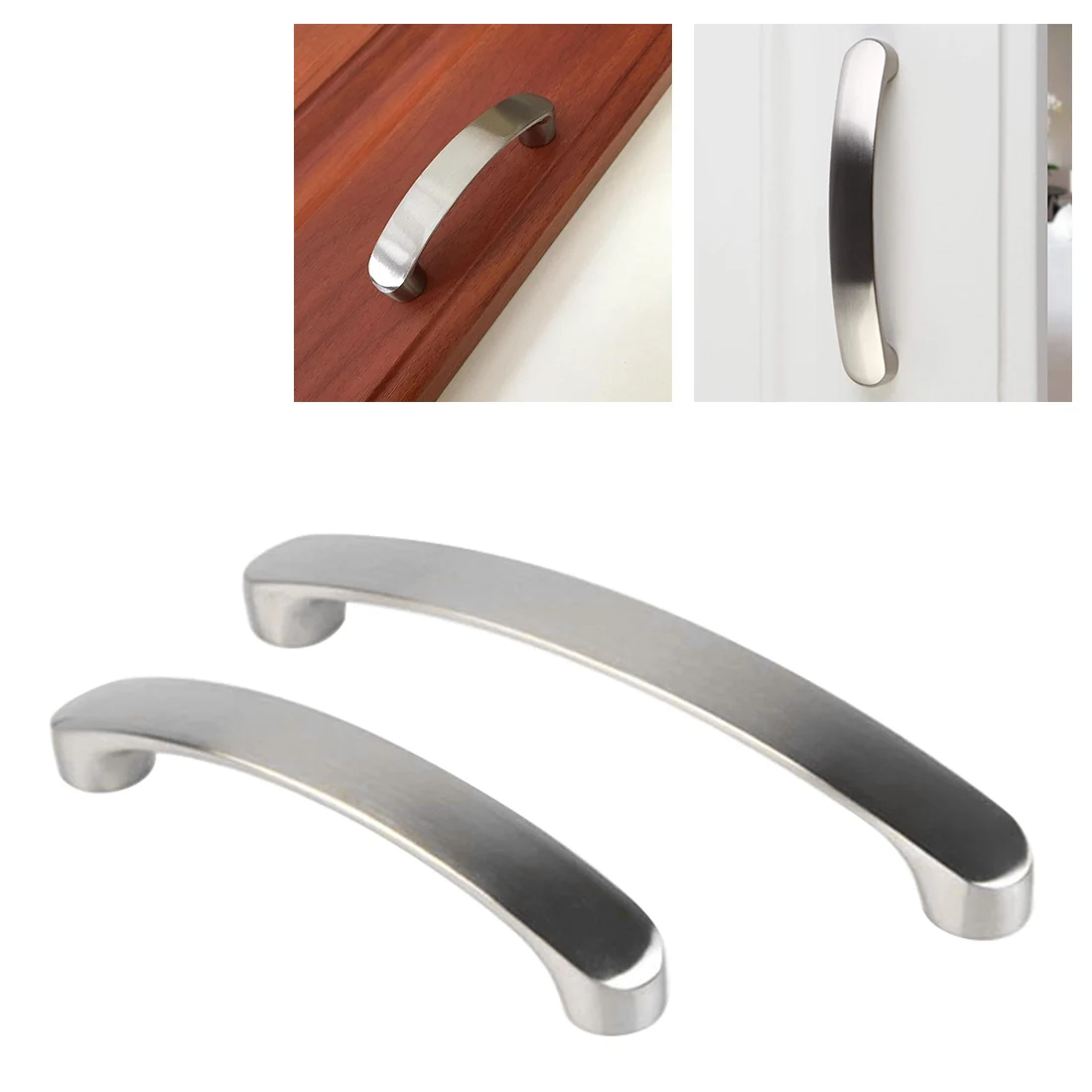 

Kitchen Access Modern minimalist cabinet / wardrobe / closet furniture door handle brushed nickel cabinet