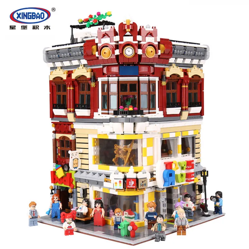

XingBao 01006 Genuine Creative MOC City Series 5491Pcs The Toys and Bookstore Set Building Blocks Bricks Toy DIY Model Gifts