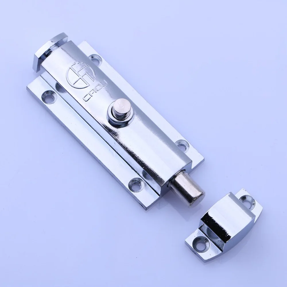 

High Quality Home Door Window Zinc Alloy Security Slide Bolt Lock for Bathroom Toilet Spring Latch