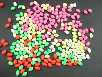 

500Pcs* 7*10mm Olva Fishing Hard Plastic Beads Sea Fishing Sabiki Snapper Rig DIY Terminal Accessories Fly Fishing Lure