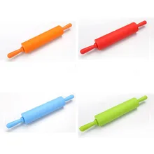 Силиконовая Скалка, Кондитерская мука, торт, тесто, разрисованный борд, посуда для выпечки, кухонные Кондитерские доски, инструмент, 4 цвета, 3 размера