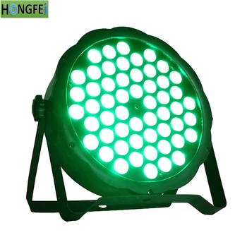 

New ! 54x3w led par light rgb 3in1 3w led flat par light dmx512 professional stage lighting equipment dj light