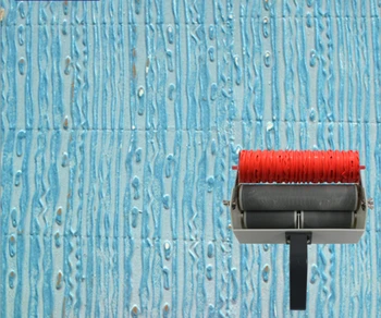 

Print roller tools patterned roller for wall decoration 7 inch rubber roller no.044