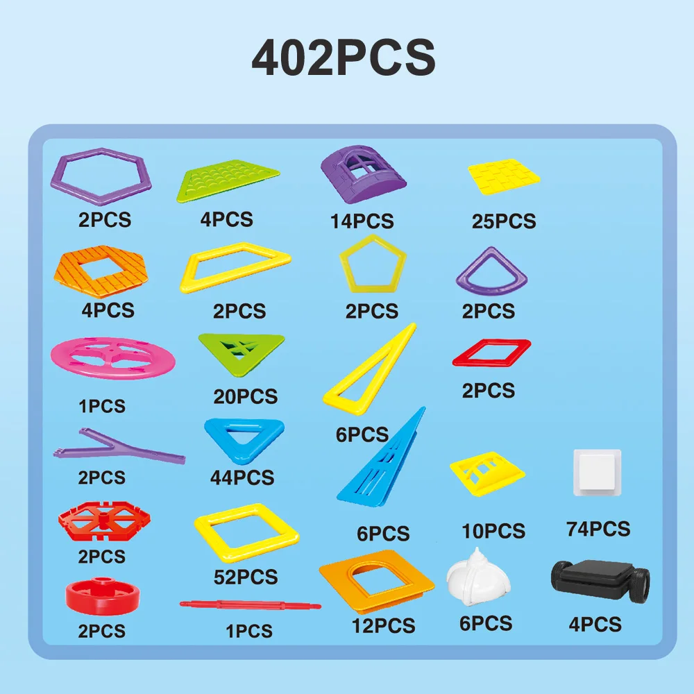 77 шт. до 402 шт. магнитные блоки Магнитный конструктор строительные игрушки набор магнитных развивающих игрушек для детей подарок для детей