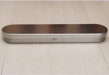

200pcs17.6*3.7*1.8cm Tin Pen Box Silver Metal Stationery Storage Box Organizer Iron Gift Box wen6474