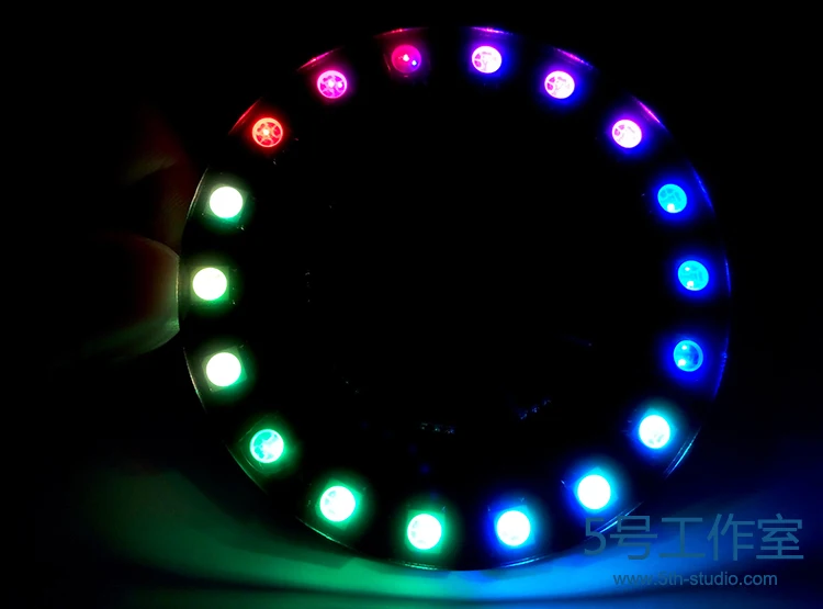 RGB LED Crystal light Cube Circle Creative 51 MCU DIY Electronic Production Kit 