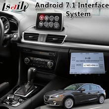 Lsailt 7,1 gps навигация Android Мультимедиа Видео Интерфейс коробка для Mazda 3- год с беспроводной carplay adas опционально