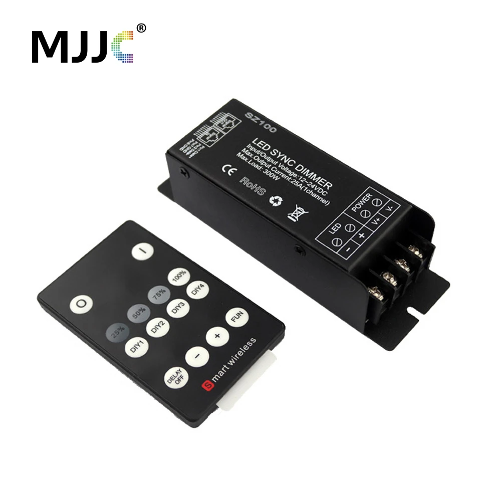 ontploffen Streven Bespreken Led Dimmer 12v 24 Volt 300w Pwm Wireless Rf Led Dimmer Switch On Off With  14 Keys Remote For Single Color Led Strip Light - Dimmers - AliExpress