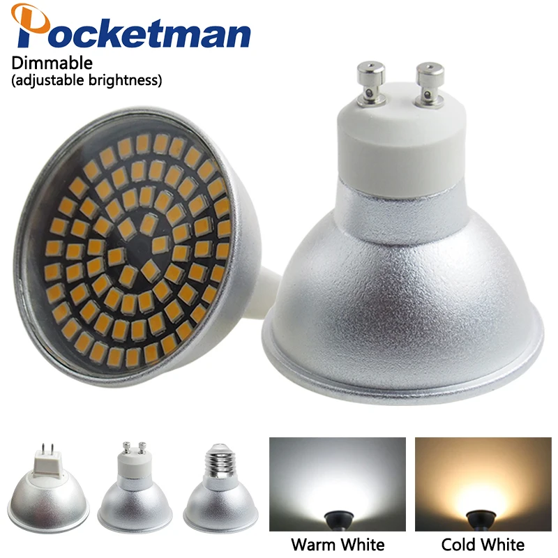 

Pocketman Led Spotlight Dimmable GU10 Led Bulb MR16 E27 Led Lamp refletor AC 220V Spot Light Dimmer Indoor Lighting40