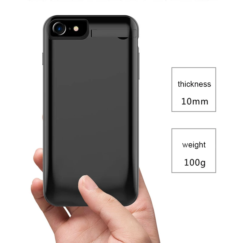 5800mAh Slim Ultra Thin External Backup Battery Charger Case for iPhone 6 6s 7 8 Battery Case Power Bank Charging Case Cover