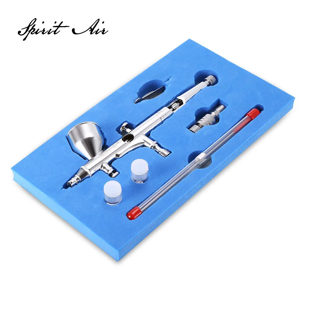 

0.2mm / 0.3mm / 0.5mm Portable Gravity Feed Dual Action Airbrush Paint Spray Gun Set BT - 180T Airbrush For Nail Art Cake Model