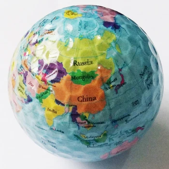 

Golf balls Globe Map Balls Outdoor Sport Golf Game Training Match Competition Rubber Balls Gift 3pcs/lot free shipping