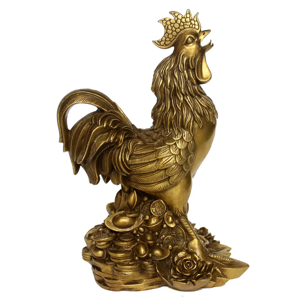 

Fuhai a lucky cock Rooster copper ornaments copper copper decorations gifts crafts ornaments Home Furnishing chicken