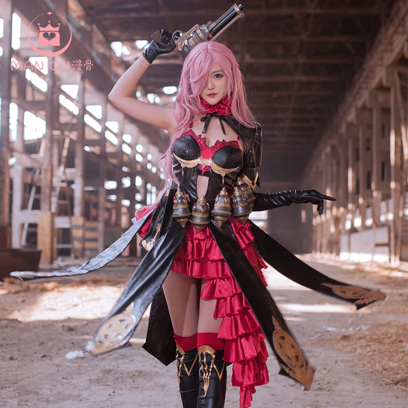 

2019 HOT Game SINoAlice Shirayukihime Cinderella Shooter Gothic Dress Dress For women Full set Halloween Cosplay costume