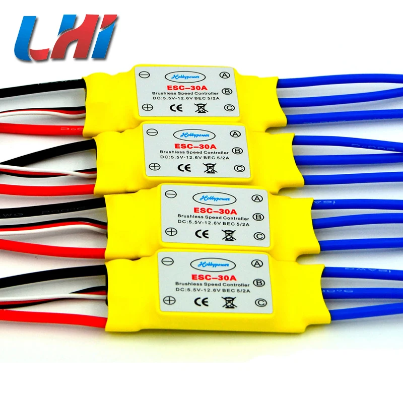 2018 Servo Fpv Hot Lhi 4 шт. бесщеточный 30a контроллер скорости Blheli_s для вертолета