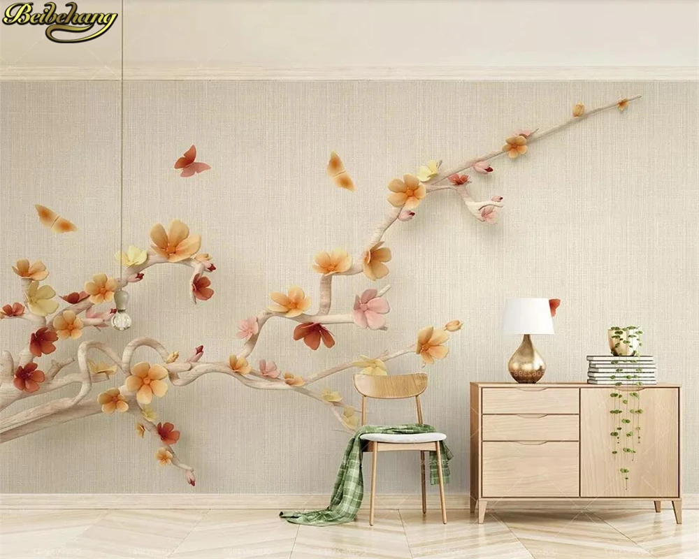 

beibehang Custom photo 3d wallpaper mural nordic tropical flamingo background wall papel de parede wall papers home decor