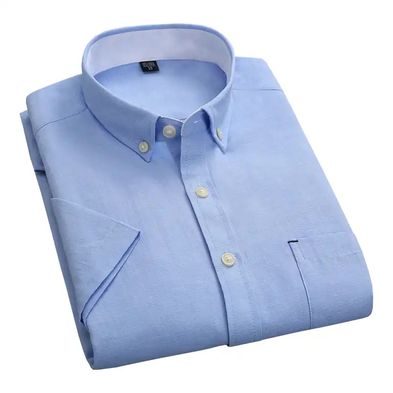 white collar oxford shirt
