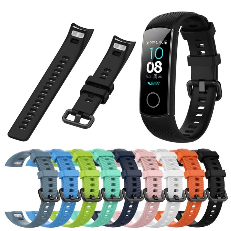 

Replacement Strap Soft Silicone Wristwatch In Stock silicone wrist strap for Huawei honor band 4 standard version