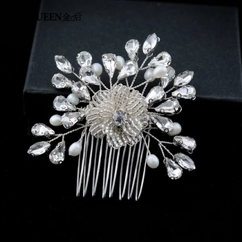 

TOPQUEEN Wedding Bridal Hair Comb Wedding Hair Clips Combs Bridal Hair Side Clip Hair Bridal Accessories Hair Comb Bridal HP170