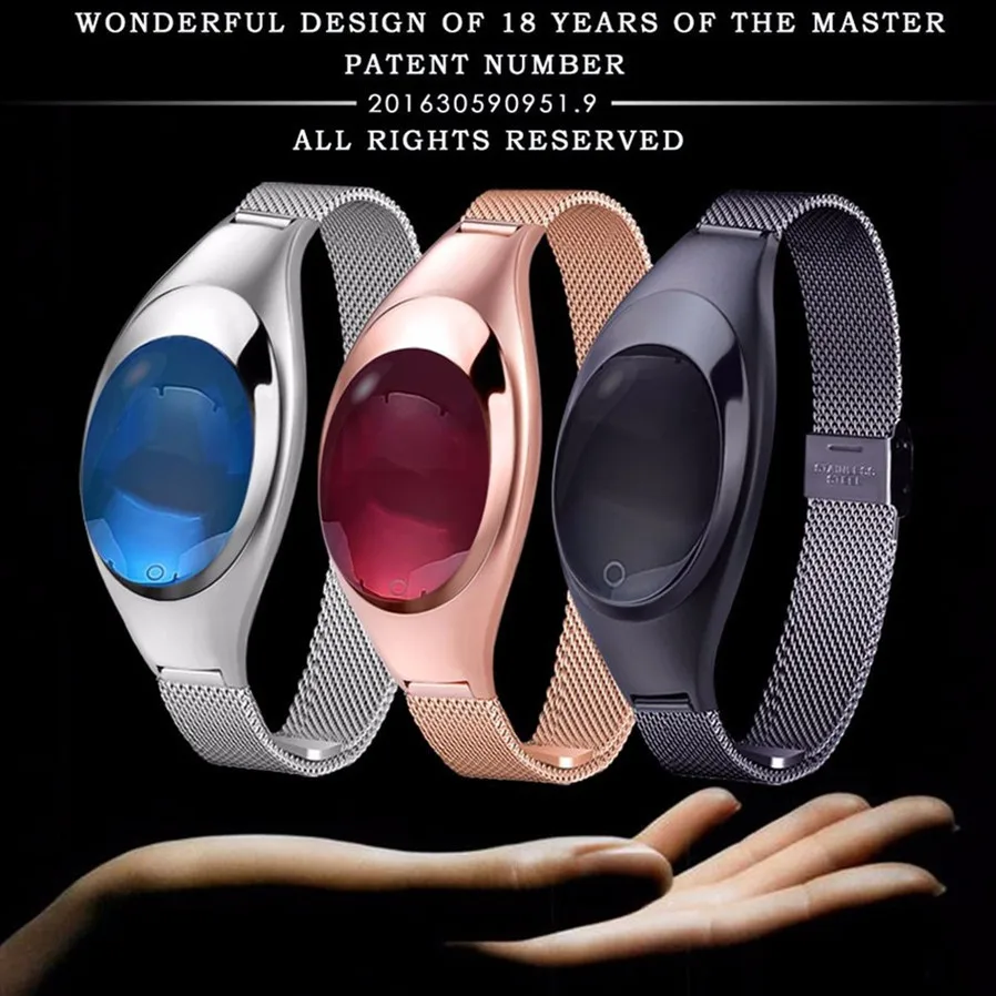 2019 Fashion Lady Smart Bracelet Women Activity/fitness Tracker Band Heart Rate Monitor Blood Pressure Smart Wristband Fitness