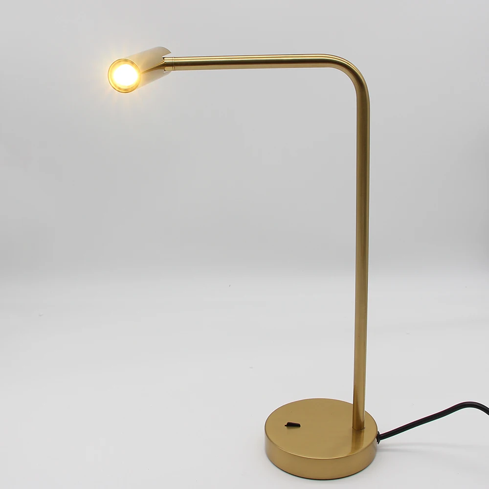 

EU US Plug LED Desks Table Lamp Adjustable intensity Reading Light Rocker Switch Desk Lamps CREE 2700k Warm White Lamps
