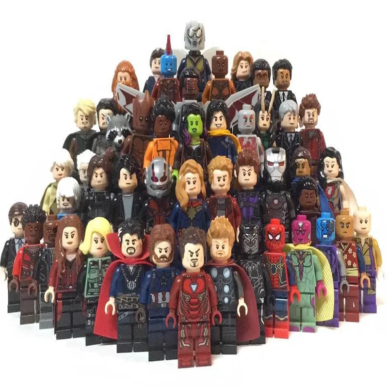 

Hot Man Wei Avengers4 Endgame Thor Wonder Woman Batman Captain Marvel Building Blocks playmobil Compatible with Legoed Toy Set H