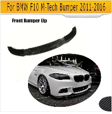 Для BMW F10 M Sport M Tech диффузор, губа на задний бампер седан 2012- 5 серия Черный FRP двойной выхлоп два выхода задний бампер губы