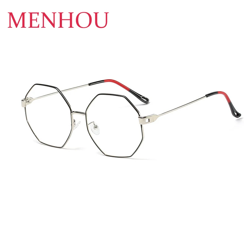 Круглые очки, оправа для женщин, компьютерная оправа для очков, прозрачные линзы, смесь металлических ножек, очки, модные стили