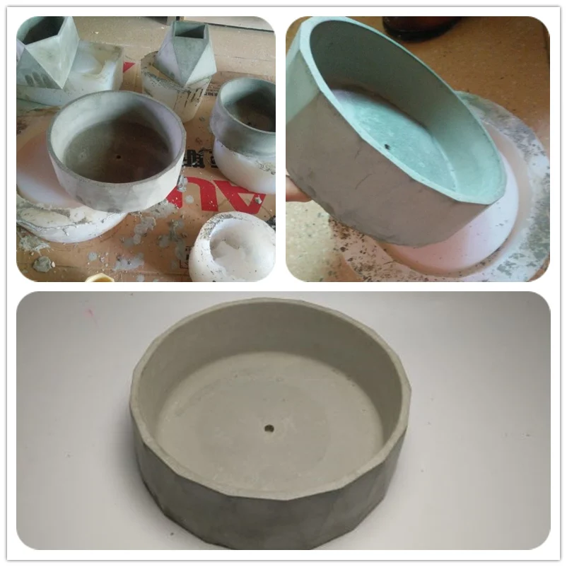 Round ShapedSilicone Concrete mold Clay Geometric mould Diy cement