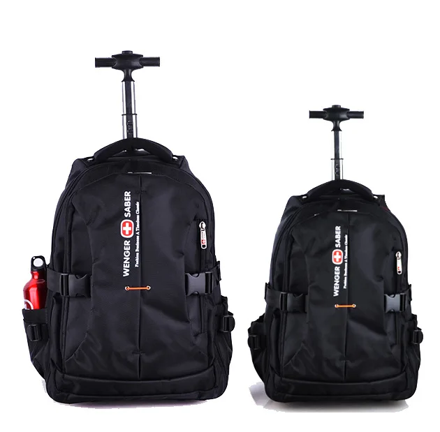 Swisswin hot sale wenger swiss army bag laptop backpack men rolling