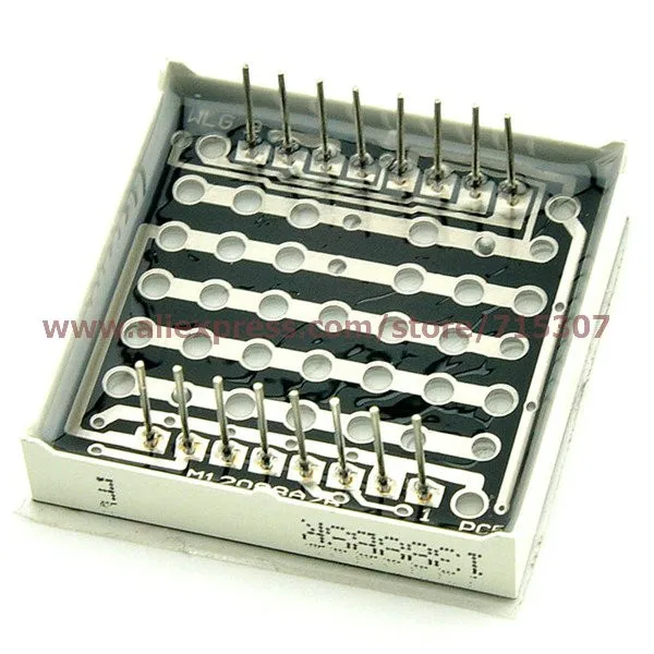 8x8 led matrix red CA 3.7mm 3.75mm diameter 38x38mm 16pin(1)