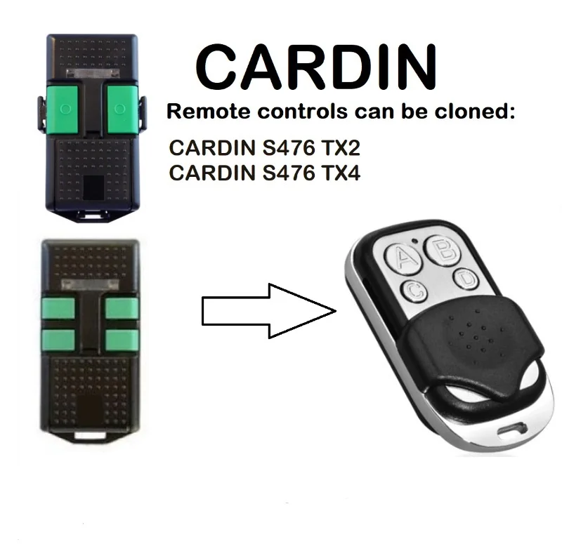 Cardin S476 Tx2 S476 Tx4 Compatible Remote Control Replacement