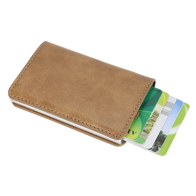 Aliexpress Men Women Multi Card Position Business Men Women Multi Card Position Business Holder Alloy Leather Id Credit Protector